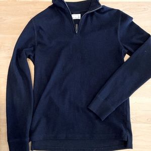 Crewcuts zippered cotton top size 16 navy